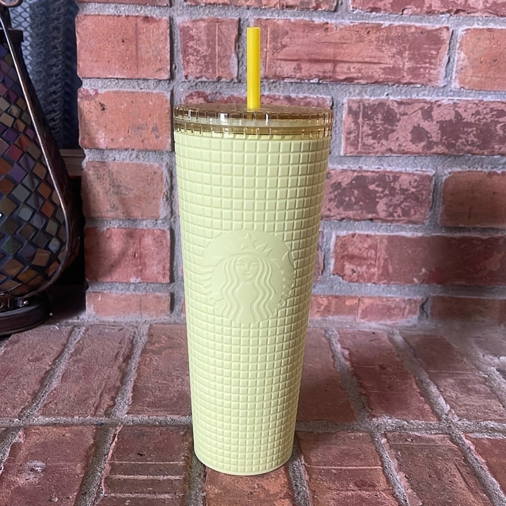 Starbucks 2023 Meadow Yellow Soft Touch Tumbler